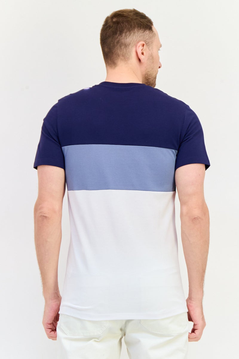 Celio Men Crew Neck Short Sleeves Colorblock T-shirt, Multicolor - Image 2